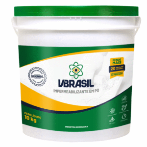 Impermeabilizante Em Pó 10kg Vbrasil Para Cimento Argamassa