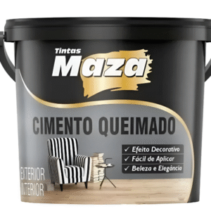 Massa Efeito Cimento Queimado 5,6kg - Cinza Maza