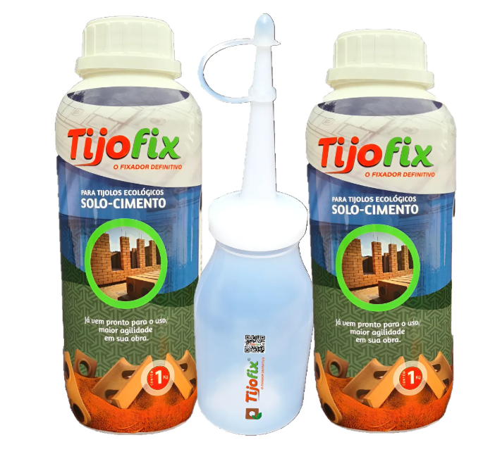 Super Cola Para Tijolos Ecológicos Tijofix 2kg Com 1 Aplicador