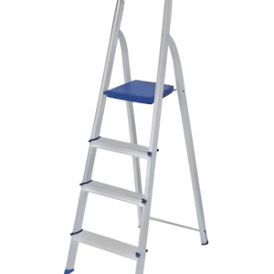 Escada Alumínio 4 Degraus Mor Dobrável Reforçada