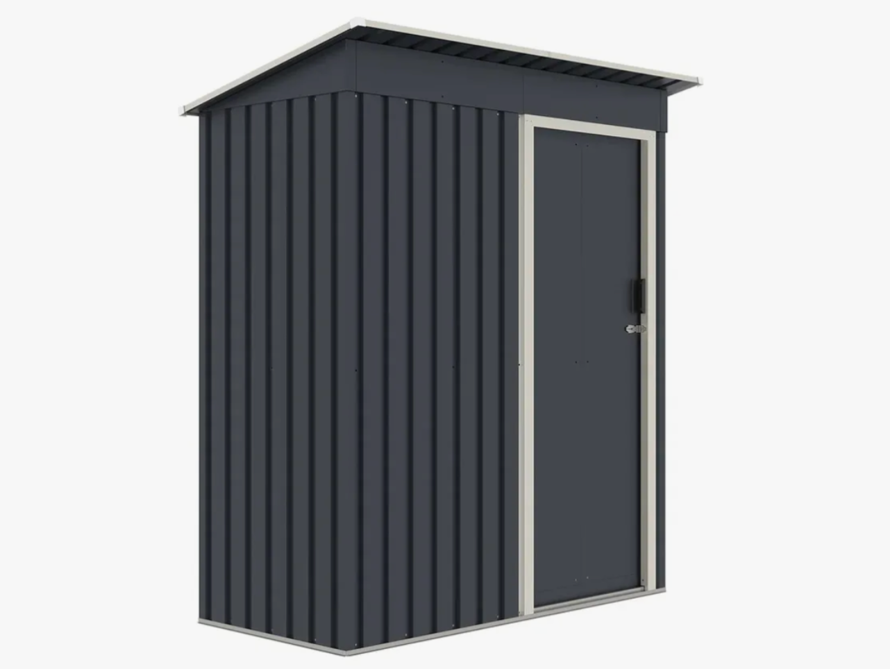 Casa Container Ergo - Depósito De Aço Para Jardim Cinza